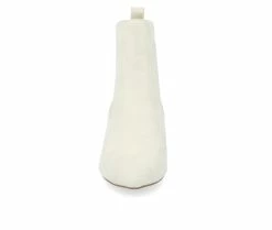 Buy ✨ Women's Journee Collection Tenlee Heeled Booties Ivory ✔️ -Journee shop 4 283