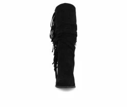 Best reviews of 👍 Women's Journee Collection Hartly Mid Calf Western Inspired Boot Black 😍 -Journee shop 4 291