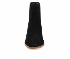 Promo ✨ Women's Journee Signature Tazlyn Heeled Chelsea Booties Black 👏 -Journee shop 4 321