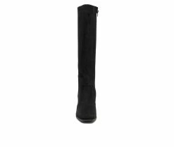 Best Sale 💯 Women's London Rag Zilly Knee High Heeled 🥾 Boots Black 🔥 -Journee shop 4 330