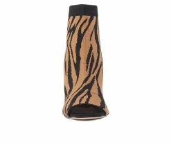 Cheap π Women's London Rag Peep Toe Stiletto Booties Zebra π 10 Cheap π Women's London Rag Peep Toe Stiletto Booties Zebra π -Journee shop 4 332