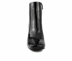 Wholesale 🌟 Women's Sugar Elly Heeled Booties Black Patent 👍 -Journee shop 4 336