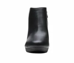 Best deal 👍 Women's Clarks Ambyr Gem Heeled Booties Black Leather 🎁 -Journee shop 4 387