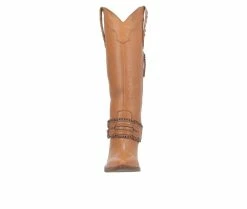 Best Sale ⌛ Women's Dingo Boot Masquerade Western 🥾 Boots Camel ✨ -Journee shop 4 540