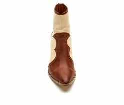 Best Pirce 🔔 Women's Coconuts By Matisse Marvin Western 🥾 Boots Saddle ⭐ -Journee shop 4 545