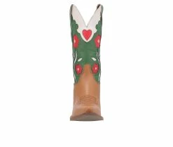 Coupon 🌟 Women's Dingo Boot Comin Up Roses Western 🥾 Boots Camel ❤️ -Journee shop 4 582