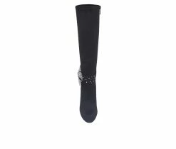 Best deal ✔️ Women's Impo Ovidia Bling Knee High Heeled 🥾 Boots Black/Smoke ⌛ -Journee shop 4 65