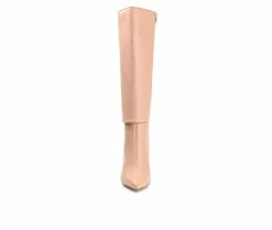 New ⌛ Women's Journee Collection Aurorra Knee High 🥾 Boots Nude 🌟 -Journee shop 4 664