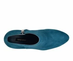 Brand new β Women's Nine West Raze Booties Teal Suede 𧨠10 Brand new β Women's Nine West Raze Booties Teal Suede 𧨠-Journee shop 4 702