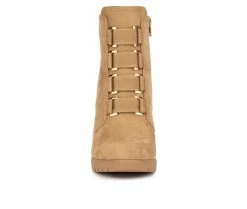 Promo 💯 Women's New York And Company Kai Booties Nude 🌟 -Journee shop 4 708
