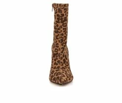 Brand new ⌛ Women's New York And Company Naomi Booties Leopard ❤️ -Journee shop 4 714