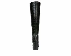 Hot Sale 🔥 Women's Franco Sarto Tribute Wide Calf Knee High 🥾 Boots Black Croco 😀 -Journee shop 4 864