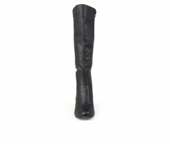 Hot Sale 👍 Women's Journee Collection Carver Wide Calf Knee High 🥾 Boots Black ❤️ -Journee shop 4 872