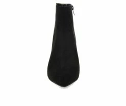 Flash Sale 😉 Women's Journee Collection Isobel Kitten Heel Booties Black ⌛ -Journee shop 4 876