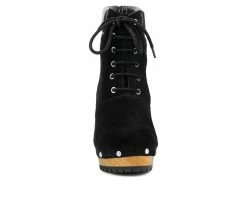 Hot Sale π₯ Women's Rag & Co Maaya Heeled Lace Up Booties Black β 10 Hot Sale π₯ Women's Rag & Co Maaya Heeled Lace Up Booties Black β -Journee shop 4 908