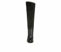 Best deal 🥰 Women's Franco Sarto Rivet Tall Knee High Heeled 🥾 Boots Black 💯 -Journee shop 4 960