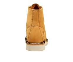 Deals 🌟 Women's Carhartt FW6075 👩 Women MOC Wedge 6" Soft Toe Work 👟 Shoes Wheat 🔔 -Journee shop 5 1087