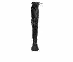 Deals 😀 Women's Fashion To Figure Nadine XWC Over The Knee 🥾 Boots Black Wide 🥰 -Journee shop 5 136