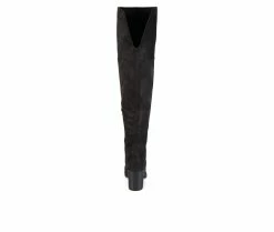 Best Sale ⌛ Women's Journee Collection Sana Over-The-Knee 🥾 Boots Black 🌟 -Journee shop 5 239
