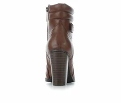 Wholesale ❤️ Women's Daisy Fuentes Chana Heeled Booties Brown 🛒 -Journee shop 5 27