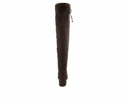 Wholesale 🌟 Women's Sugar Ollie Over-The-Knee 🥾 Boots Chocolate Brown 🔔 -Journee shop 5 327