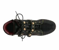 Best reviews of 🤩 Women's L'Artiste Chrissy Combat Booties Black Multi ✔️ -Journee shop 5 336