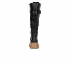 Flash Sale 🌟 Women's Fashion To Figure Liv XWC Knee High Lace Up 🥾 Boots Black Wide 👍 -Journee shop 5 358