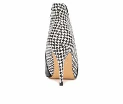 Top 10 😀 Women's New York And Company Emani Heeled Booties Black Pat 💯 -Journee shop 5 369