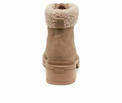 Flash Sale 💯 Women's Rocket 🐕 Dog Icy Heeled Lace Up 🥾 Boots Taupe 😉 -Journee shop 5 418