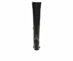 Best Pirce 🛒 Women's Franco Sarto Glenice 2 Wide Calf Knee High Heeled Western 🥾 Boots Black 🎉 -Journee shop 5 451