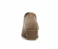 New 👏 Women's Dr. Scholls Laurel Heeled Booties Wood Brown 😉 -Journee shop 5 484