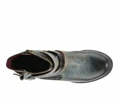 Wholesale 🧨 Women's L'Artiste Zhamsha-Shine Western Booties Blue Multi 👍 -Journee shop 5 489