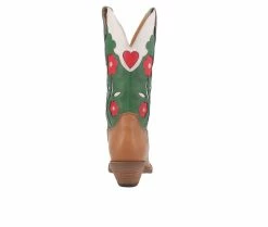 Coupon 🌟 Women's Dingo Boot Comin Up Roses Western 🥾 Boots Camel ❤️ -Journee shop 5 544