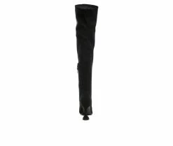 Hot Sale 🎁 Women's London Rag Brandy Heeled Knee High 🥾 Boots Black 🌟 -Journee shop 5 551