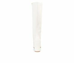 Best Sale 🎉 Women's Journee Collection Tavia Extra Wide Calf Knee High 🥾 Boots White ⌛ -Journee shop 5 578