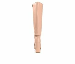 New ⌛ Women's Journee Collection Aurorra Knee High 🥾 Boots Nude 🌟 -Journee shop 5 625