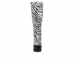 Discount 🎁 Women's Journee Collection Aureila Wide Calf Knee High 🥾 Boots Zebra 🤩 -Journee shop 5 670