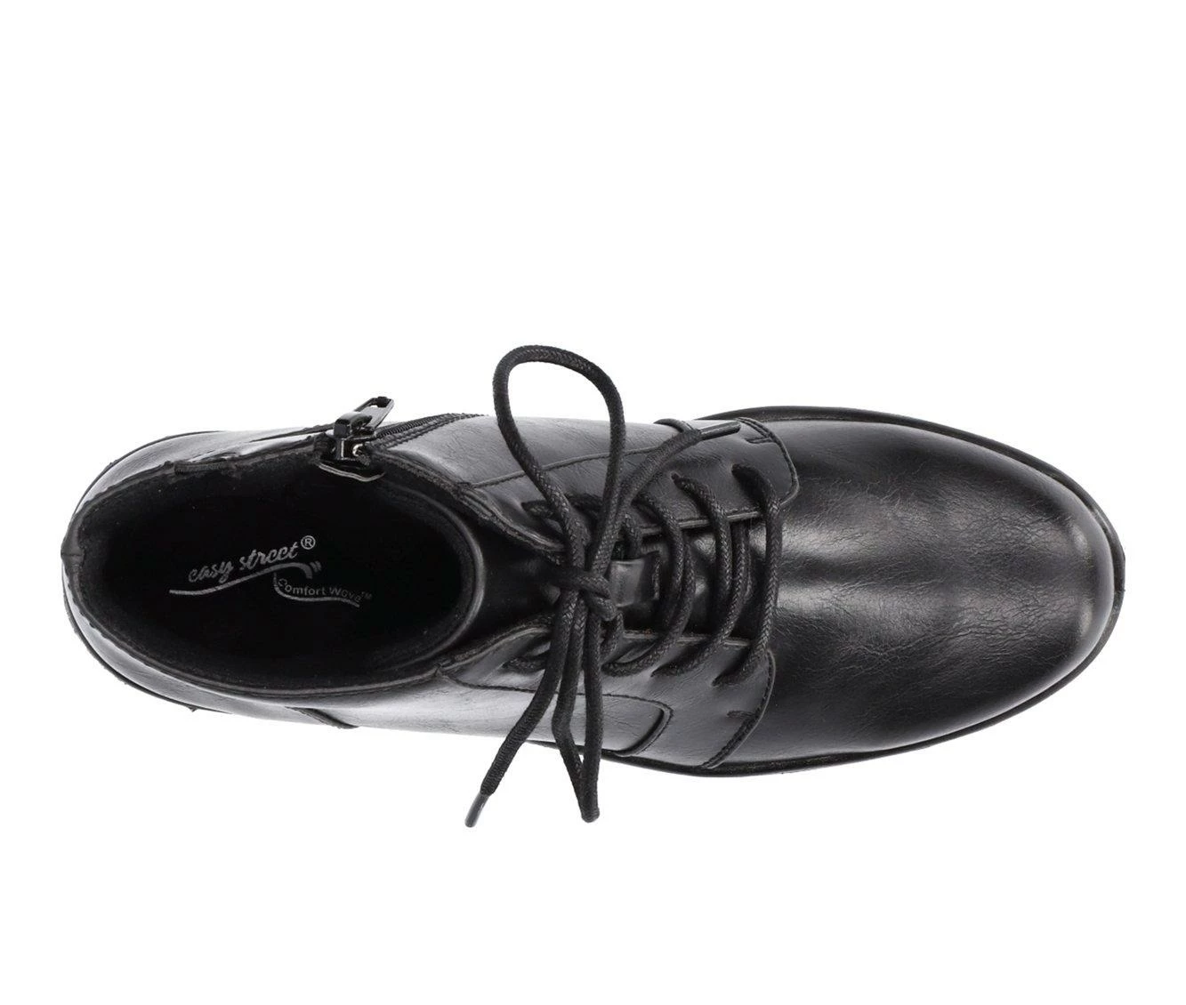 Flash Sale 🤩 Women's Easy Street Zelene Lace-Up Booties Black WW 🔥 6 Flash Sale 🤩 Women's Easy Street Zelene Lace-Up Booties Black WW 🔥 - Image 6