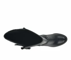 Cheapest 🥰 Women's White Mountain Desirable Knee High 🥾 Boots Black ⭐ -Journee shop 5 71