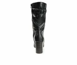 Flash Sale 😉 Women's Journee Collection Wilo Wide Calf Mid 🥾 Boots Black 🥰 -Journee shop 5 727