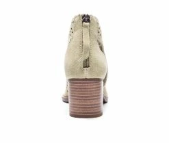 Promo 🤩 Women's Dirty Laundry Tessa Peep Toe Booties Army Green ✨ -Journee shop 5 823