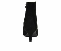 Flash Sale 😉 Women's Journee Collection Isobel Kitten Heel Booties Black ⌛ -Journee shop 5 832