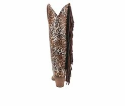 Promo 🧨 Women's Dingo Boot Cheetah Cowgirl Western 🥾 Boots Brown 🛒 -Journee shop 5 857