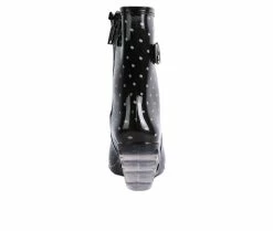 Buy 🎉 Women's London Rag Drench Wedge Rain 🥾 Boots Black 💯 -Journee shop 5 866