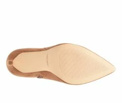 Cheap 🔔 Women's Nine West Tries Heeled Fringe Booties Cognac Suede ❤️ -Journee shop 5 890