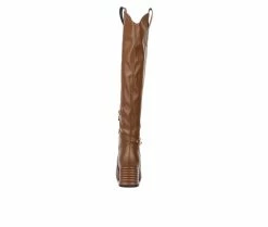 Hot Sale 👍 Women's Torgeis Elenora Knee High Heeled 🥾 Boots Cognac 😀 -Journee shop 5 927