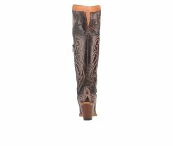 Wholesale 🤩 Women's Dan Post Kommotion Over The Knee Western 🥾 Boots Chocolate ❤️ -Journee shop 5 957